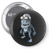 funny crazy frog, ideal gift or birthday present Pin-back button