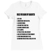 rules for dating my daughter shirt t shirt perfect father's gift Ladies Fitted T-Shirt