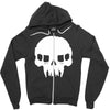 resistance inspired skull Zipper Hoodie
