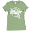 night fishing Ladies Fitted T-Shirt