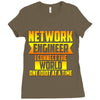 network engineer i connect the Ladies Fitted T-Shirt