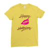 happy halloween new Ladies Fitted T-Shirt