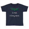 not a dirty word Toddler T-shirt