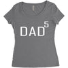dad of 5 Women's Triblend Scoop T-shirt