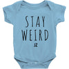 Juanpa Zurita Stay Weird Baby Onesie