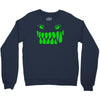 fun monster face, eat, beast, Crewneck Sweatshirt