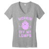 vintage dg506 workin off my lumps best trending Women's V-Neck T-Shirt