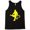 sasquatch guitar gear  funny bigfoot yeti comic monster retro Tank Top