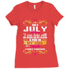 i am a July women Ladies Fitted T-Shirt