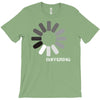buffering  funny retro loading computer console fashion party T-Shirt
