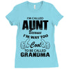 I'm Called Aunt Because I'm Way Too Cool To Be Called Grandma Ladies Fitted T-Shirt
