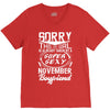 This Girl Is Taken By A Super Sexy November Boyfriend V-Neck Tee