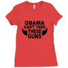 obama guns Ladies Fitted T-Shirt