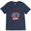 frisk cop leo police wife V-Neck Tee