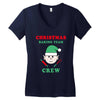 christmas baking team crew elf Women's V-Neck T-Shirt