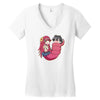 musume monster Women's V-Neck T-Shirt
