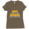 grandpa gift grandpas know Ladies Fitted T-Shirt