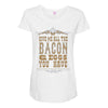 bacon2 Maternity Scoop Neck T-shirt
