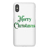 merry christmas green glitter iPhoneX