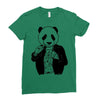 gangster panda Ladies Fitted T-Shirt