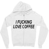 i love coffee Zipper Hoodie