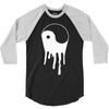 yang and yin dripping chinese symbol fashion geek samurai 3/4 Sleeve Shirt