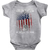 Honor Those Who Place Their Life on the Line so you can Live Yours Baby Bodysuit