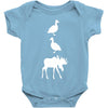 duck duck moose funny Baby Onesie