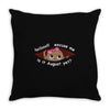 August Peeking Out Baby Girl Throw Pillow