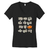 fisheye lens Women's V-Neck T-Shirt