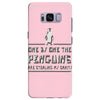 one by one penguins stealing Samsung Galaxy S8 Plus