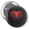 love red Pin-back button