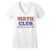 math club hippie hipster Women's V-Neck T-Shirt