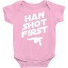 han shot first Baby Onesie