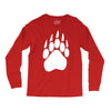 large bear paw print crew neck long sleeve Long Sleeve Shirts