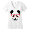 cool panda Women's V-Neck T-Shirt