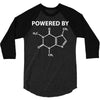 Powered By Caffeine Molecule 3/4 Sleeve Shirt