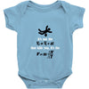 its the sudden deceleration that kills you funny physics Baby Onesie