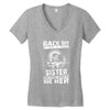 Back Of I Have A Crazy Sister Women's V-Neck T-Shirt