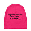 funny t shirt i used to jog 5 miles a day Baby Beanies