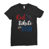 4th of July Ladies Fitted T-Shirt