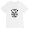 Super Cool Daddy Of A Freaking Awesome Daughter V-Neck Tee