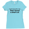 funny t shirt i used to jog 5 miles a day Ladies Fitted T-Shirt