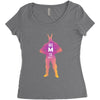 All Might Women's Triblend Scoop T-shirt