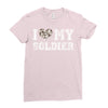 i love my soldier hunter camouflage Ladies Fitted T-Shirt