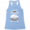 daddy and daughter  always heart to heart Racerback Tank