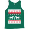 reindeer christmas ugly sweater Tank Top