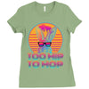 Too Hip To Hop  Bunny Easter Ladies Fitted T-Shirt