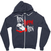 run hippie run Zipper Hoodie