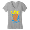 log it's better than bad it's good Women's V-Neck T-Shirt